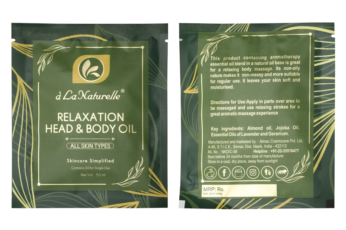 Relaxation Head & Body Oil (Set of 3 sachets)